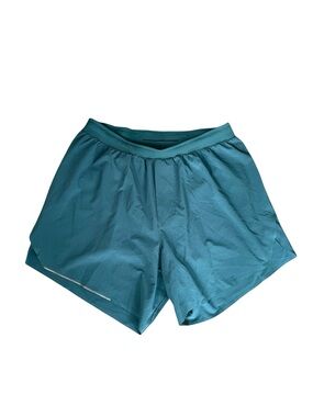 Lululemon Men's Fast And Free 6”Running Athletic Shorts Green M